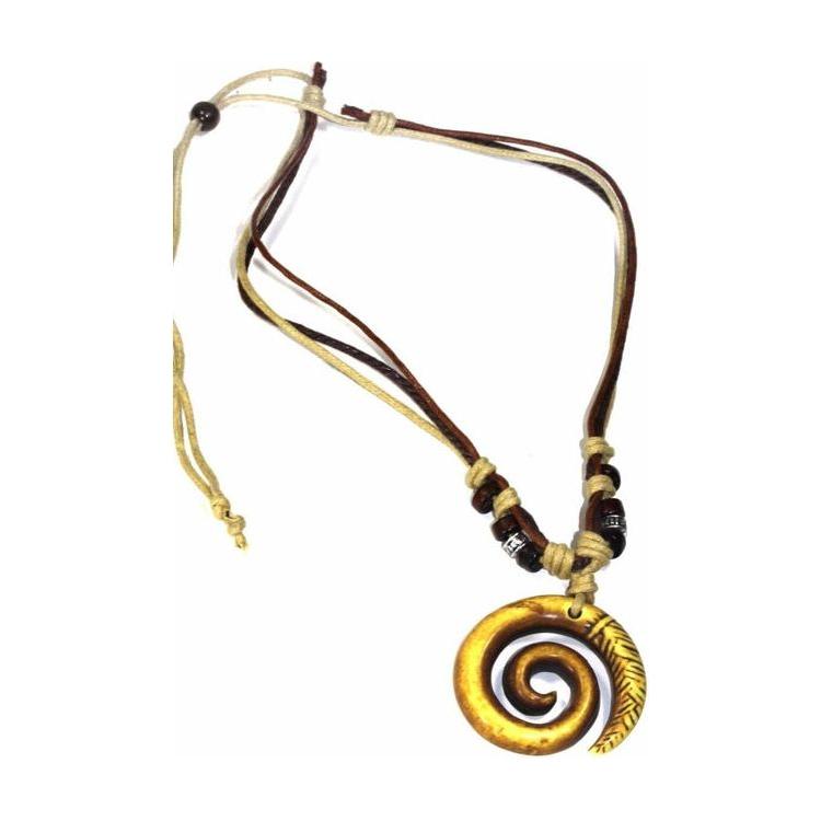 Tribal Spiral Boho Style Necklace