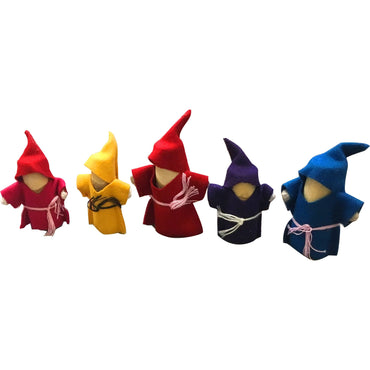 QToys Australia (USA) WOODEN GNOMES SET OF 5