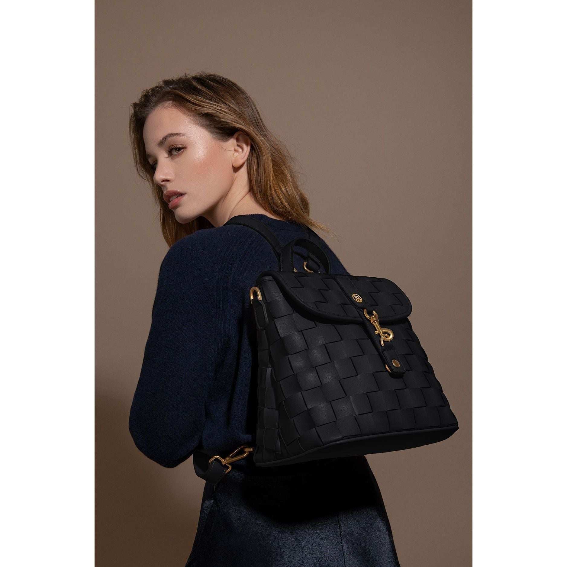 Rosie Black Mini Backpack