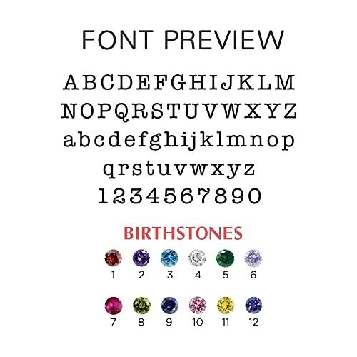 Mom Necklace With Kids Names, Mother Jewelry, 4 Sided Bar Necklace