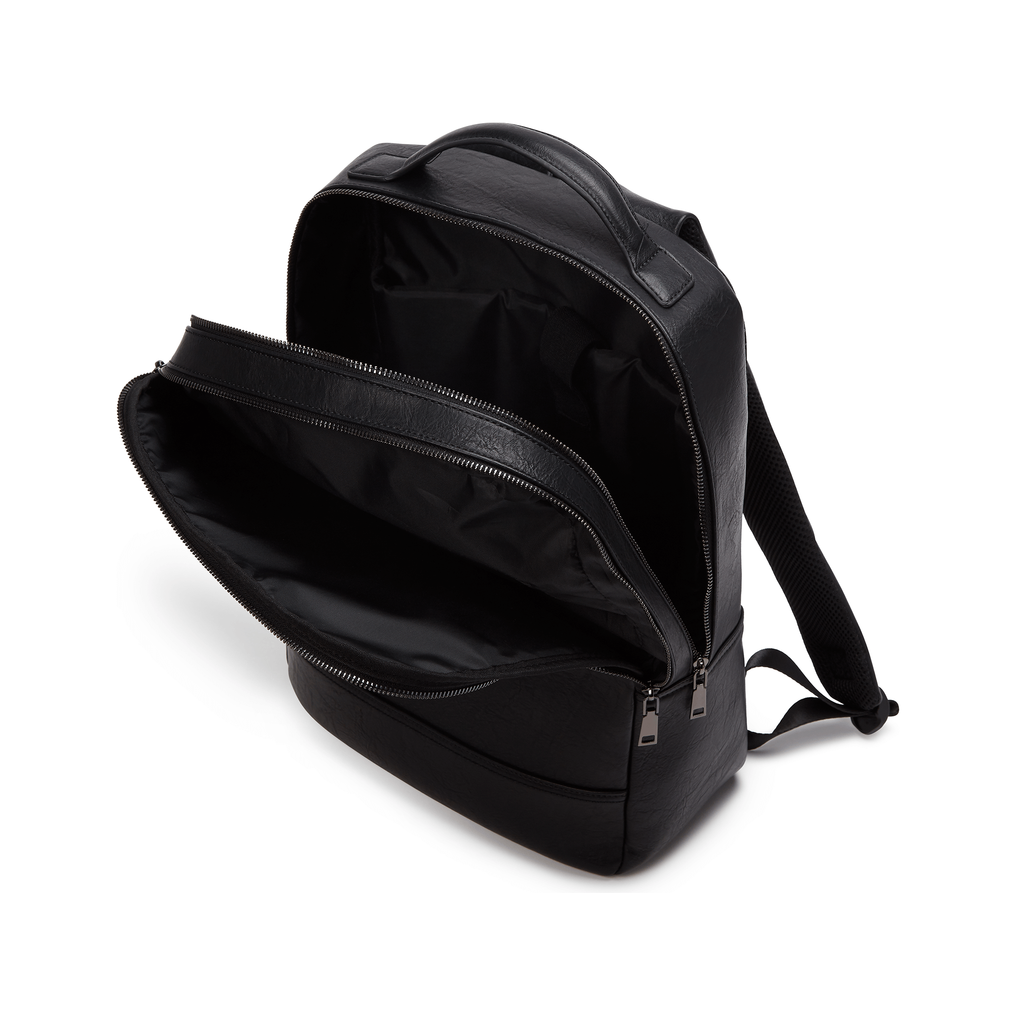 Black - Acacia Unisex Vegan Laptop Backpack