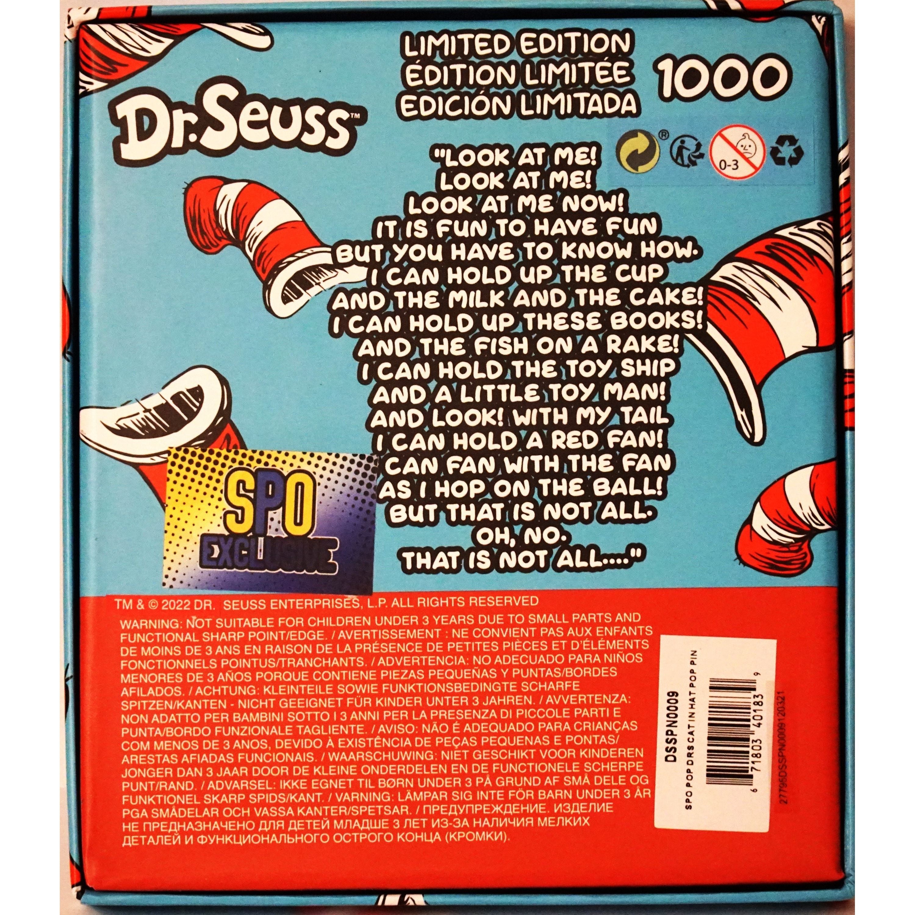 Pop Pin! Dr. Seuss: Cat in the Hat SPO Exclusive Limited Edition 1000