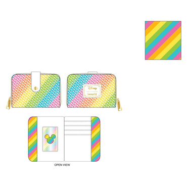 Loungefly Disney Sequin Rainbow Ziparound Wallet