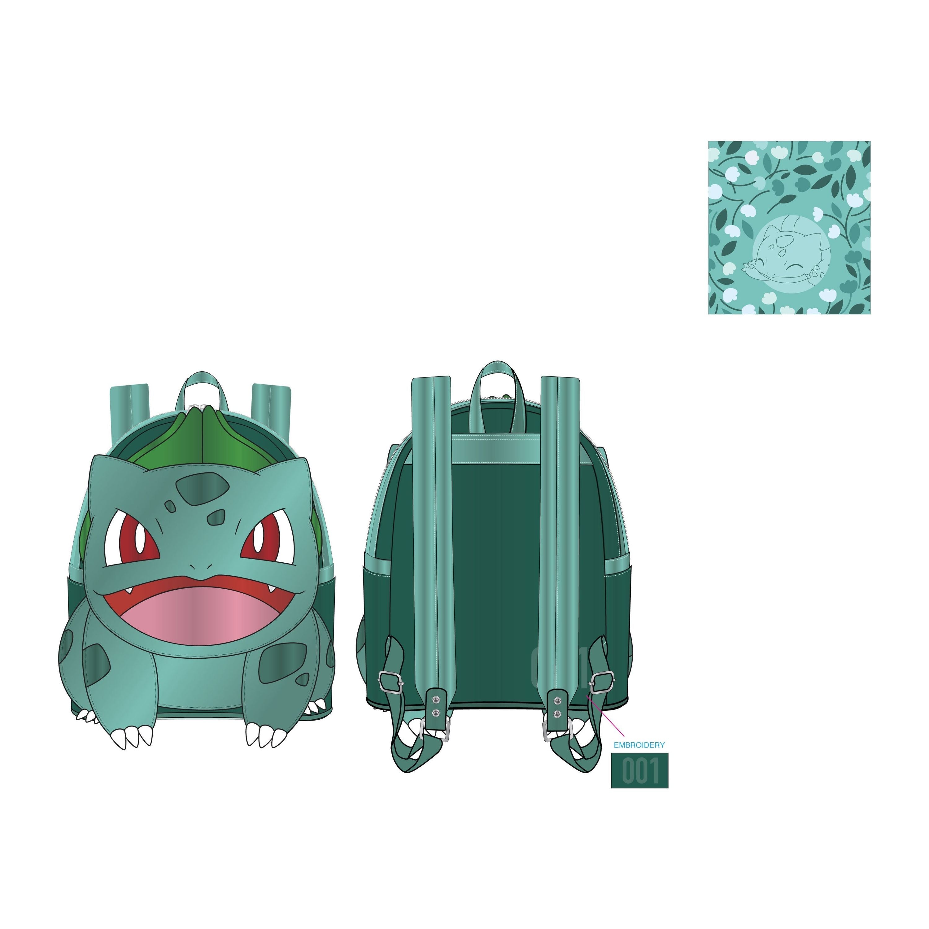 Loungefly Pokémon Bulbasaur Cosplay Mini Backpack