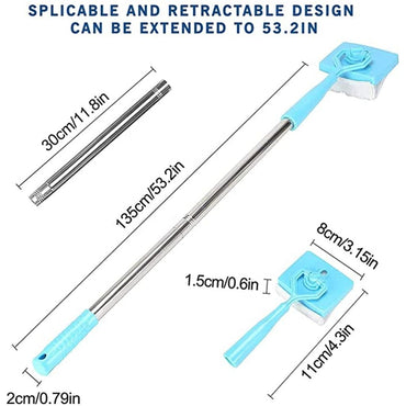 Baseboard Buddy Retractable Household Universal Cleaning Brush Mop