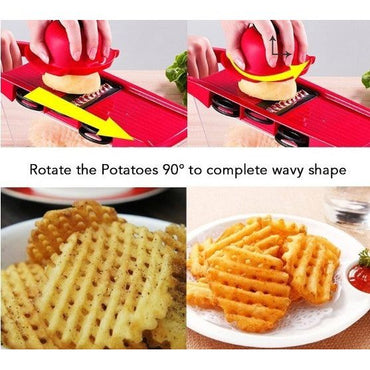 Stainless Steel 6 Blades Vegetable Slicer