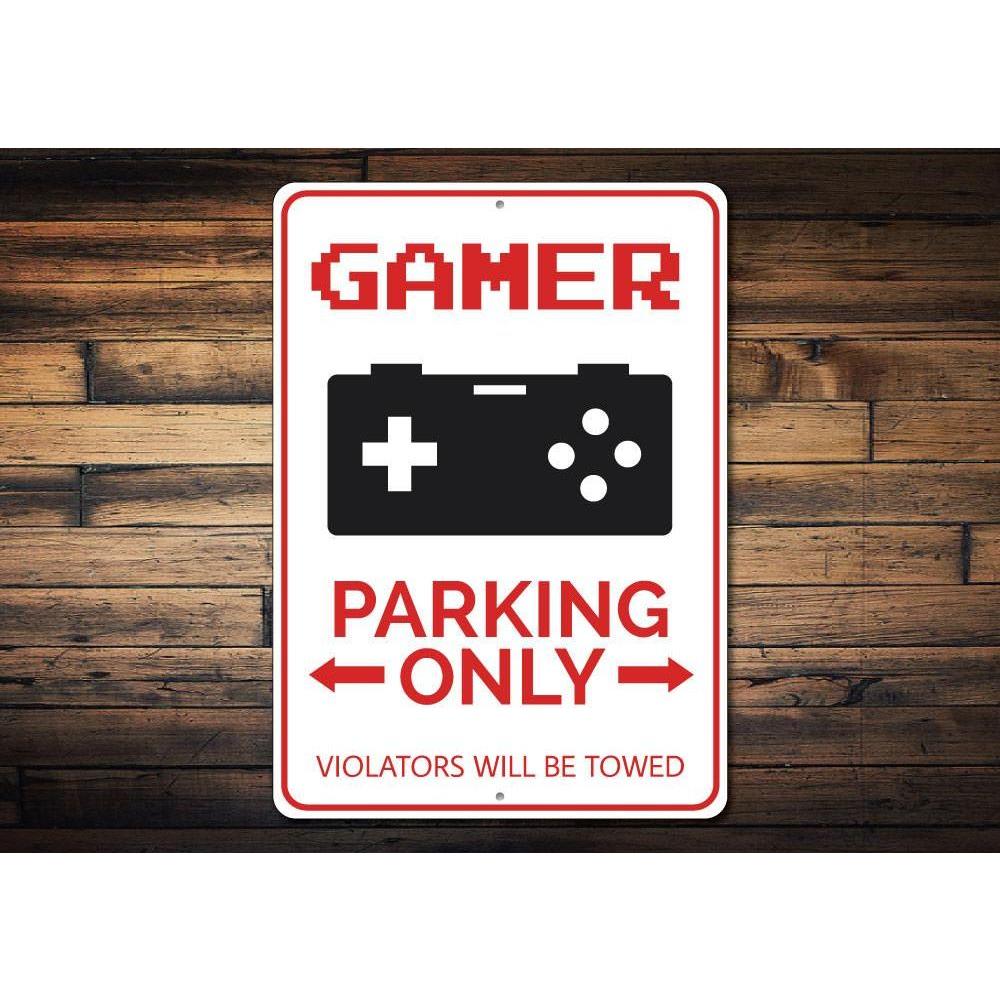 Gamer Parking Sign