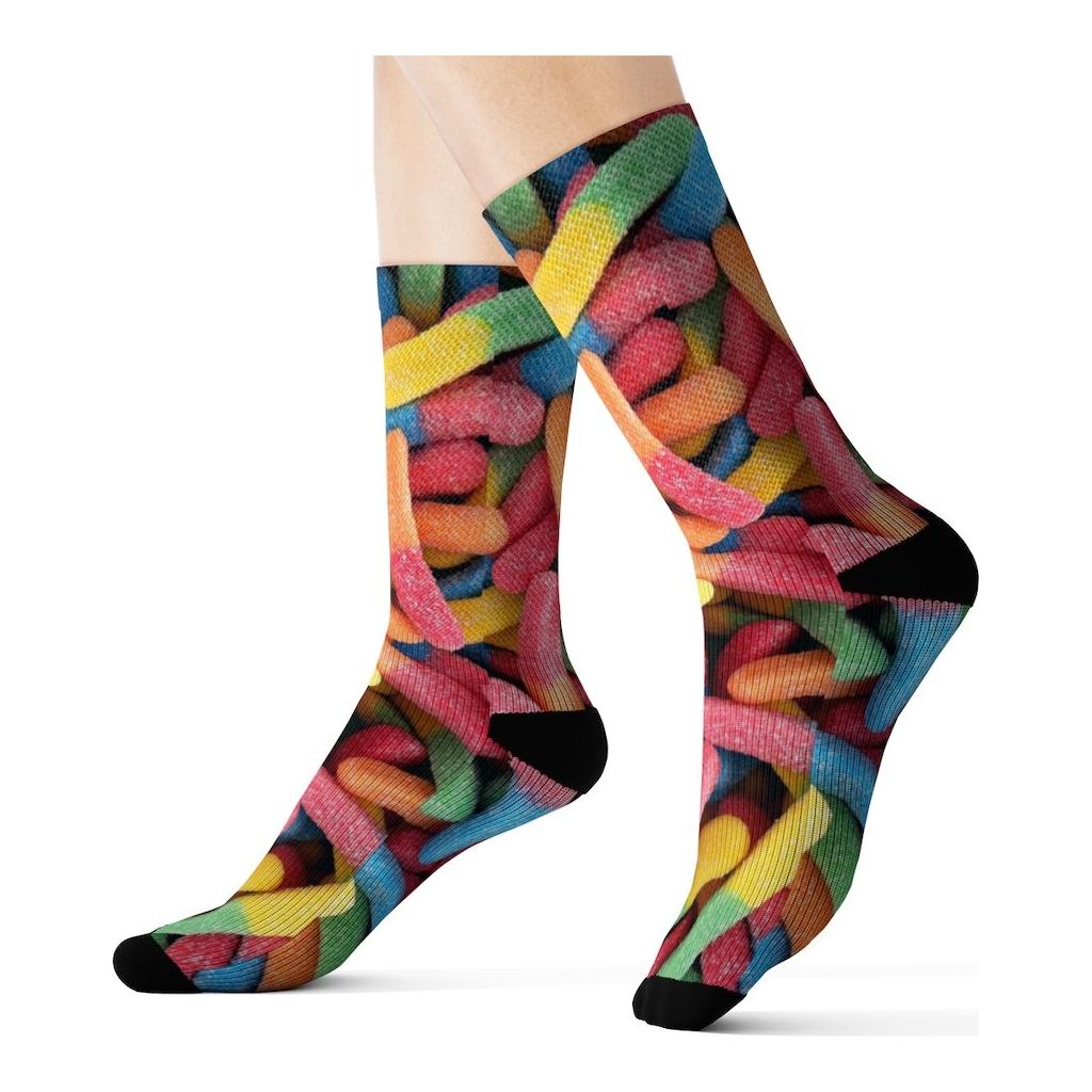 Gummy Candy Novelty Socks