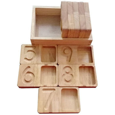 Counting and writing tray - Wooden Toy