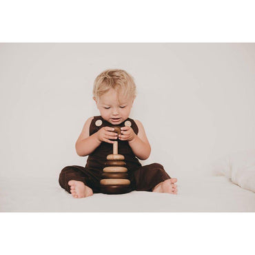 QToys Natural Bouncing Stacking Rings