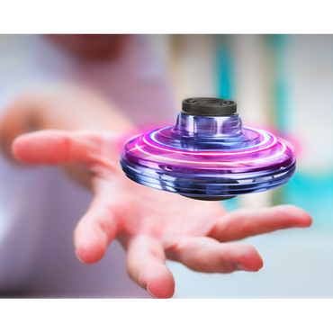 Mini Drone LED UFO Type Flying Helicopter Spinner Fingertip