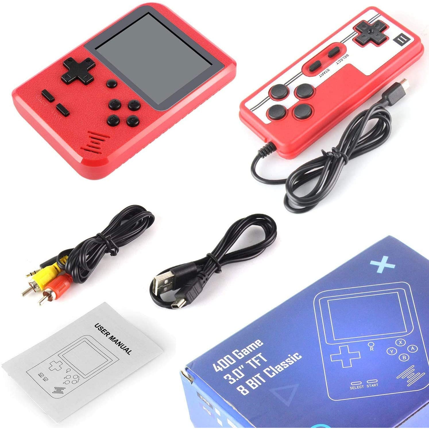 Portable Game Pad With 400 Games Included + Additional Player