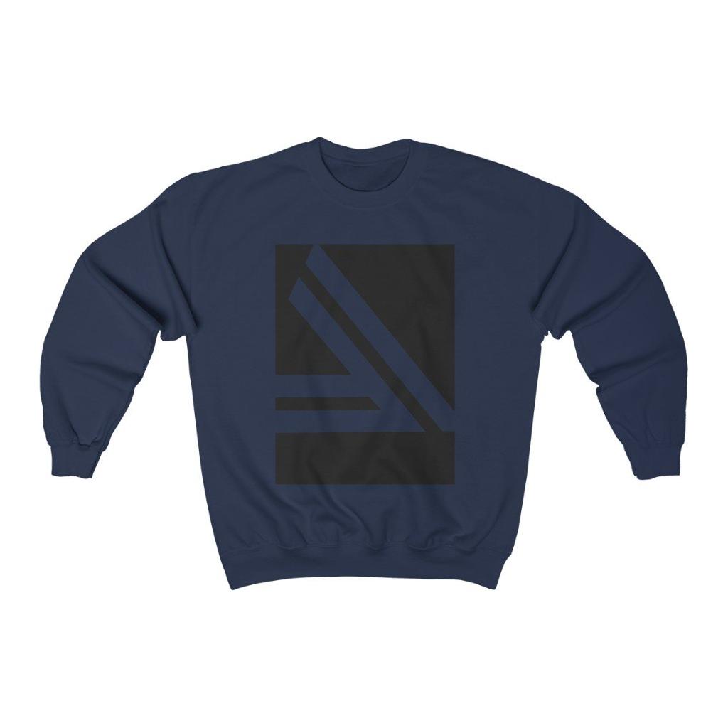 Men's Double Slanted Logo Crewneck Sweatshirt