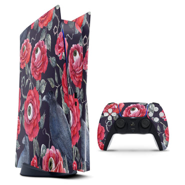 Abstract Roses with Eyes - Vinyl decal Bundle for PlayStation