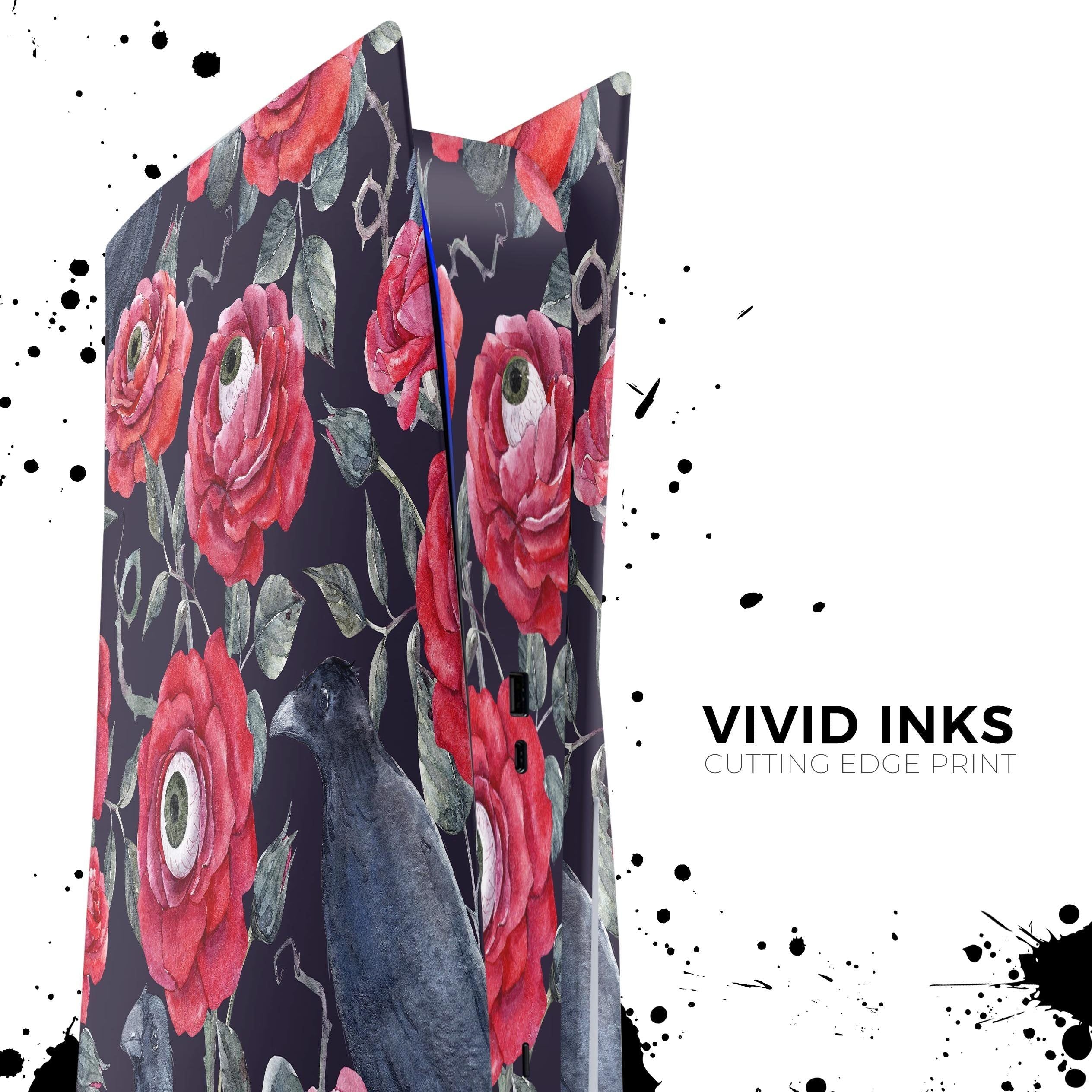 Abstract Roses with Eyes - Vinyl decal Bundle for PlayStation