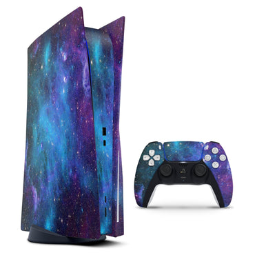 Azure Nebula - Vinyl decal Wrap Kit for Sony Playstation 5