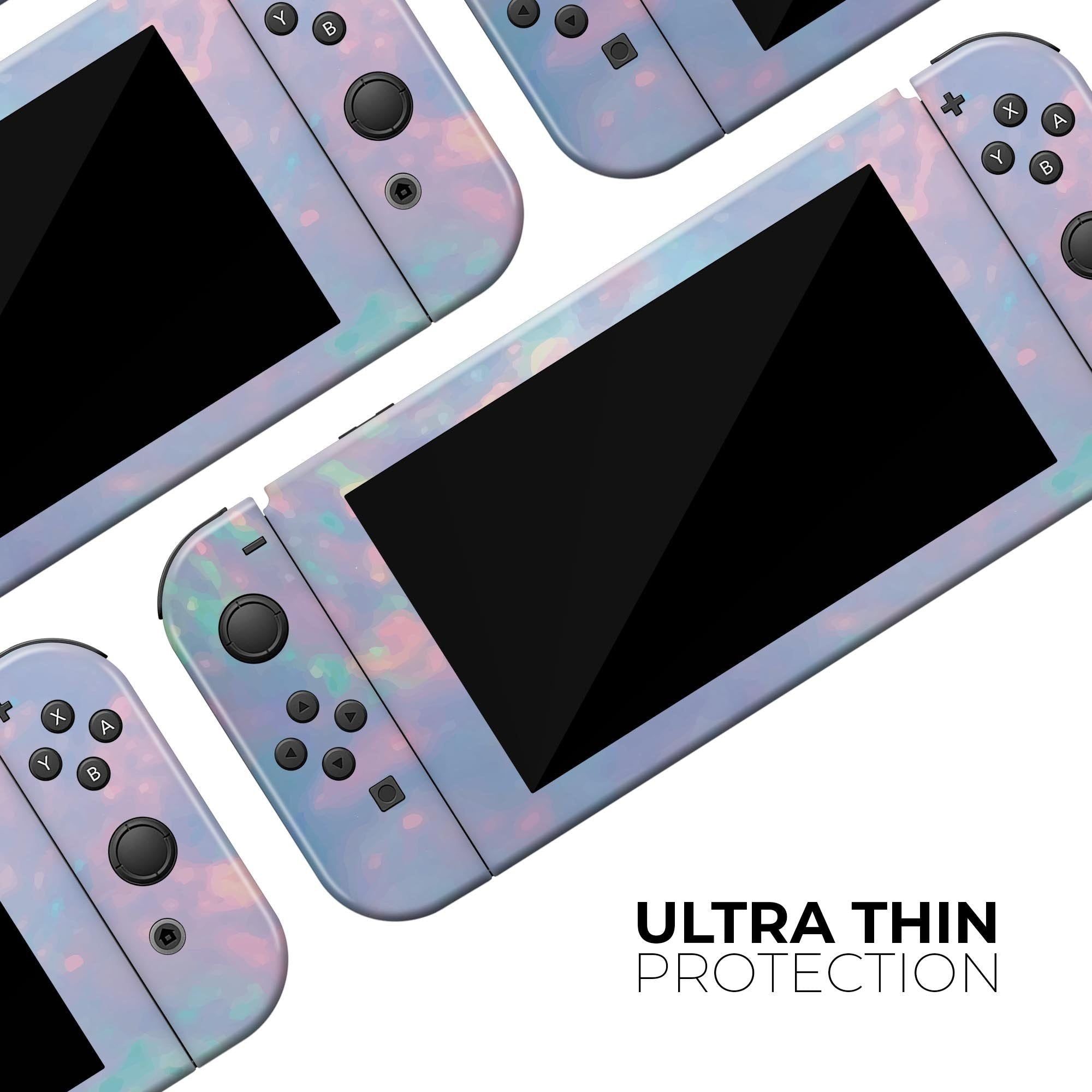 Blurry Opal Gemstone - Vinyl decal Wrap Kit for Nintendo