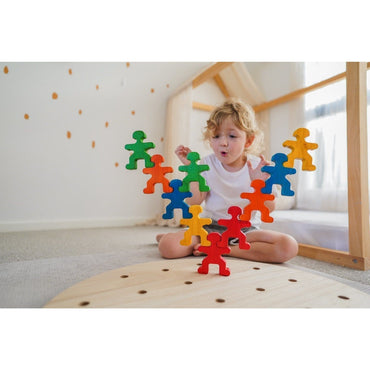 QToys Rainbow People Wooden Toy