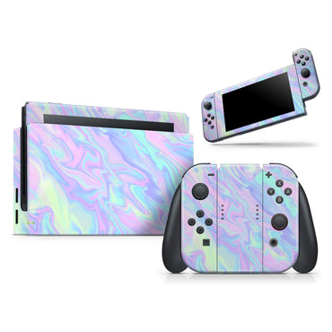 Iridescent Dahlia v1 - Vinyl decal Wrap Kit for Nintendo