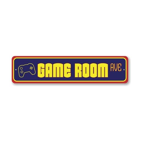 Game Room Street Sign
