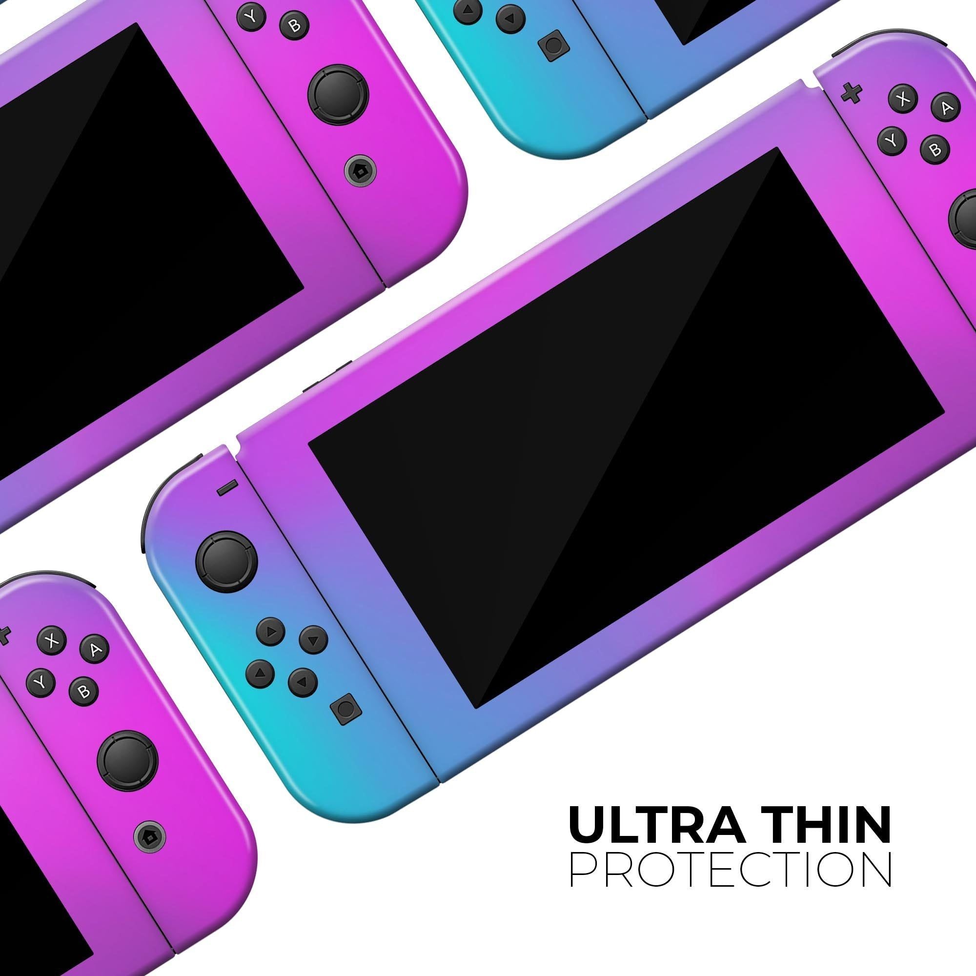 Neon Holographic V1 - Full Vinyl decal Bundle for Nintendo