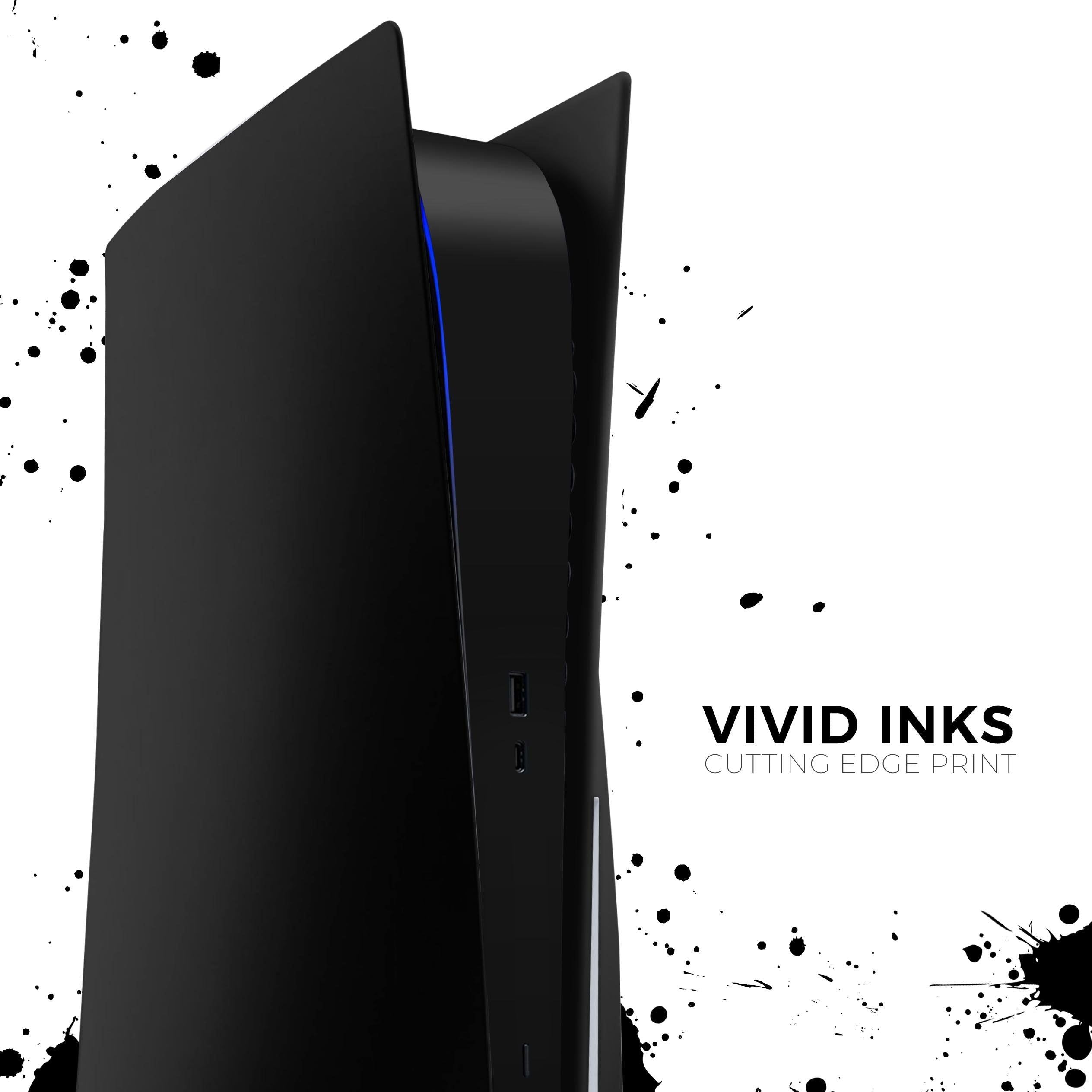 Solid State Black - Full Vinyl decal Wrap Kit for Playstation