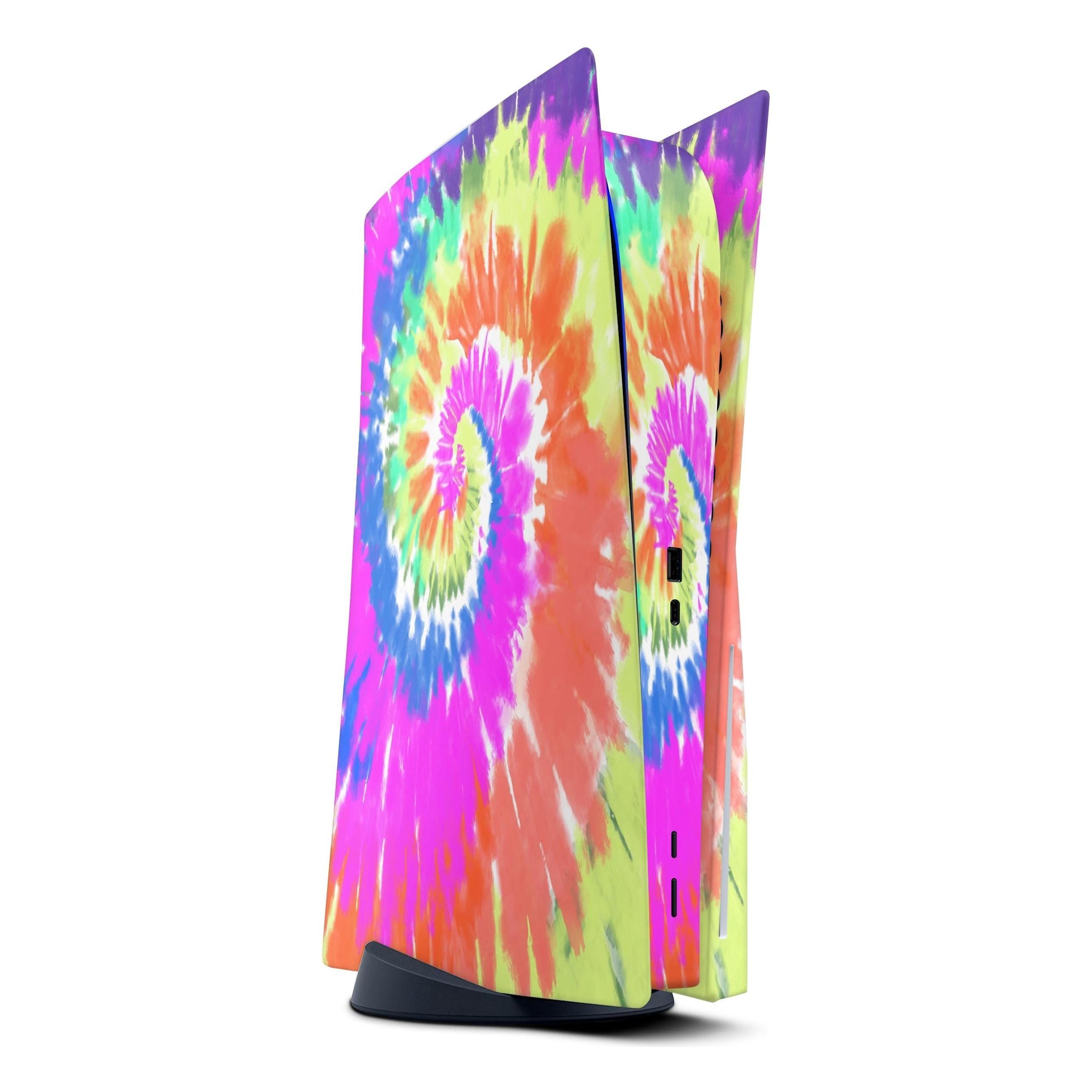 Spiral Tie Dye V1 - Full Vinyl decal Wrap Kit for Playstation