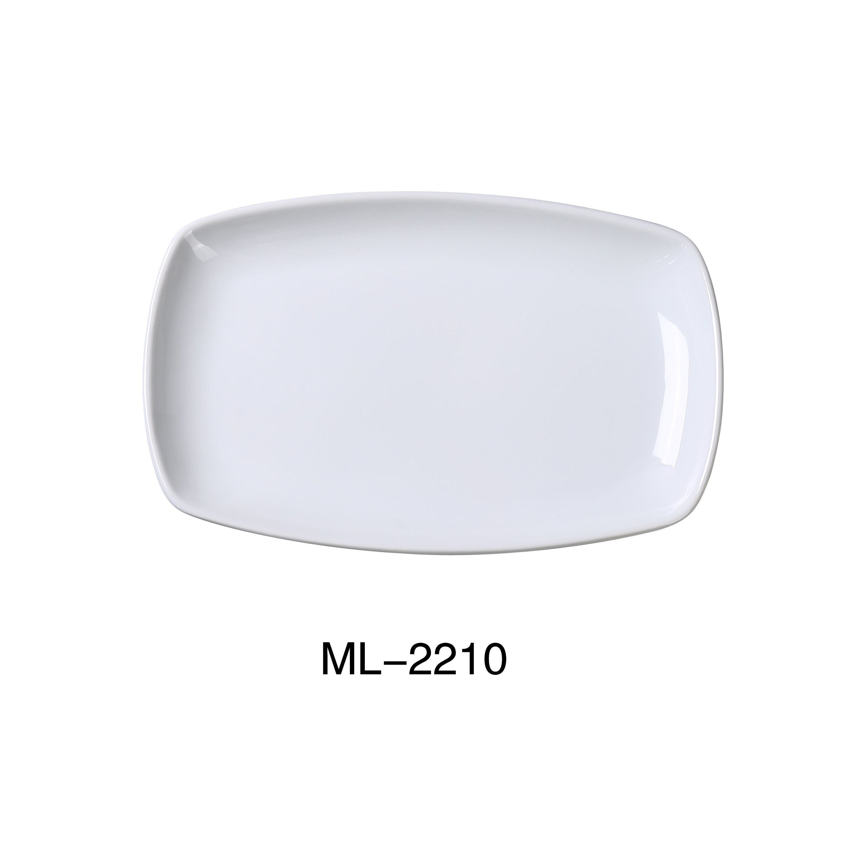 Yanco ML-2210 Mainland 9 3/4" X 6 1/4 X 1" RECTANGULAR PLATE WITH