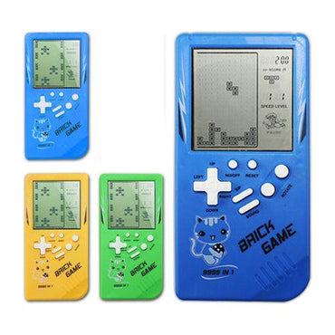 Retro Childhood Tetris Handheld Game Player Blue