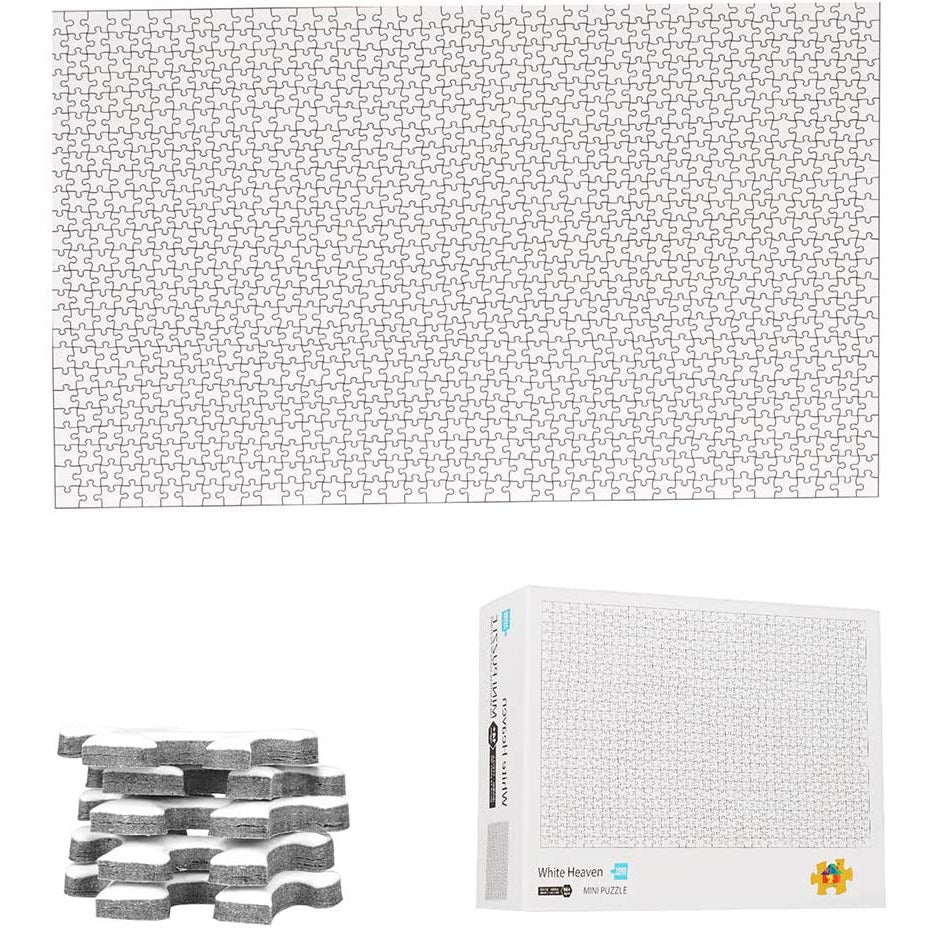 1000 Pieces White Hell Puzzle for Adults Kids