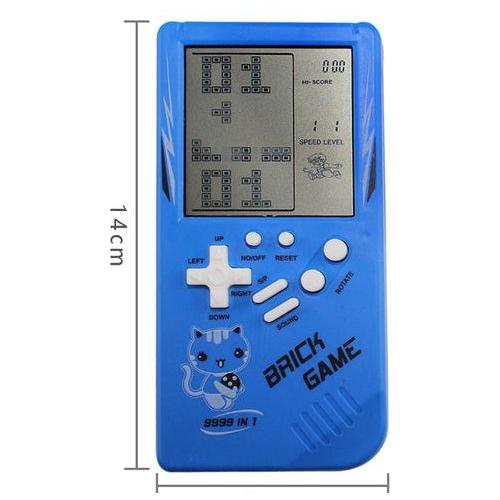 Retro Childhood Tetris Handheld Game Player Yellow