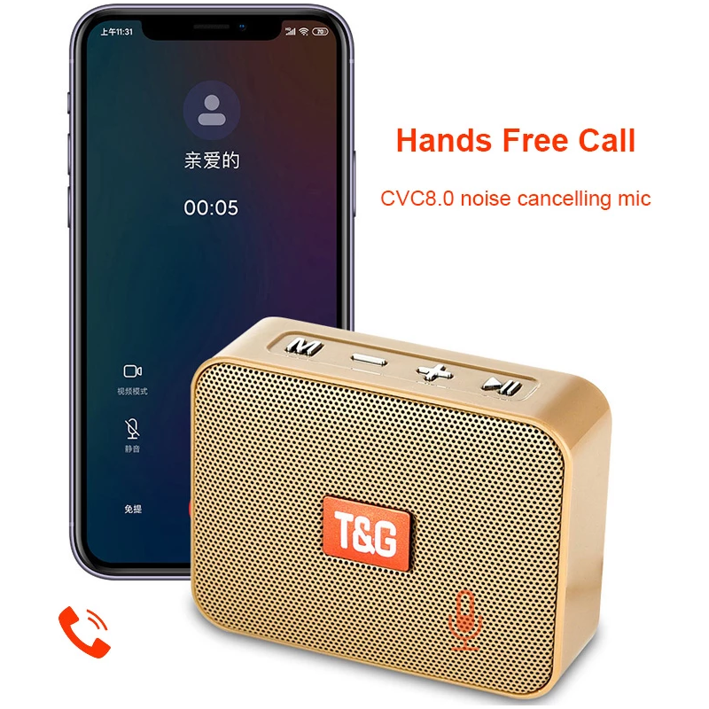 TG Mini Stereo Portable Bluetooth Speaker with TF FM