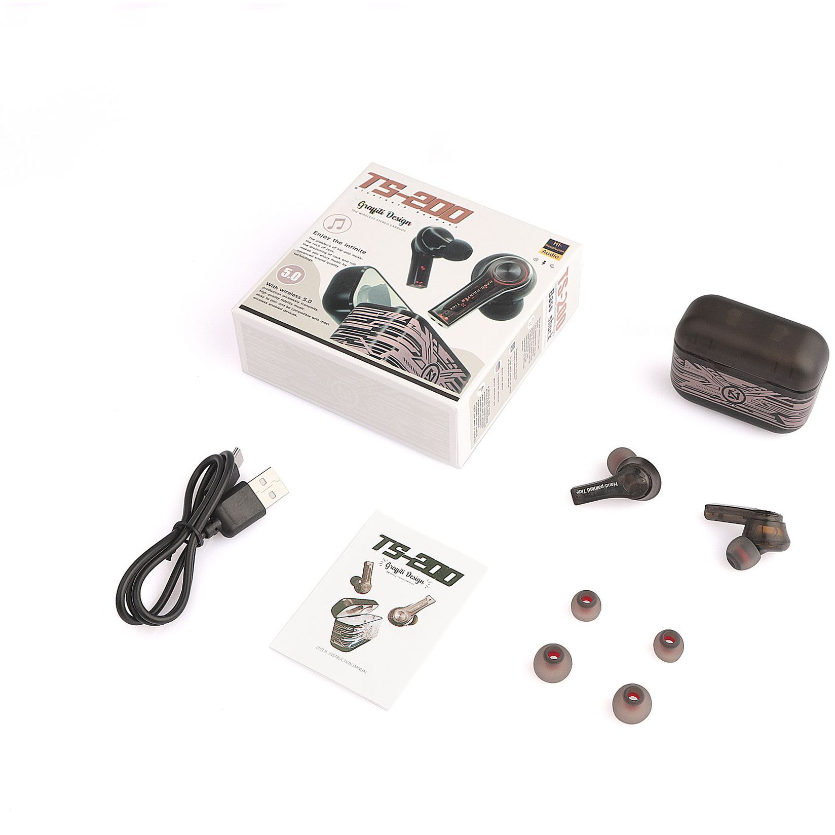 Touch Control Mini TWS Wireless Bluetooth 5.0 Earphones