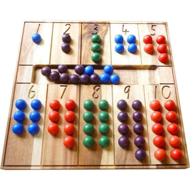 QToys Natural Counting Board Wooden Toy