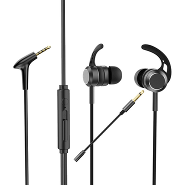 In-Ear Bass Metal Wired Gaming Earphones with Mic
