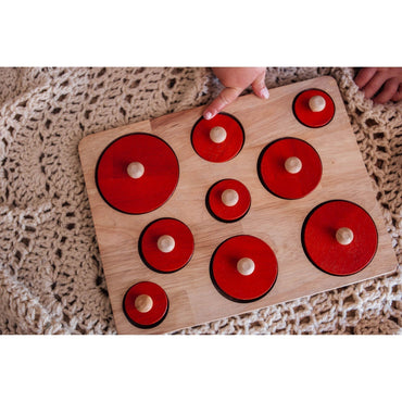 QToys Montessori Size Puzzle Wooden Toy