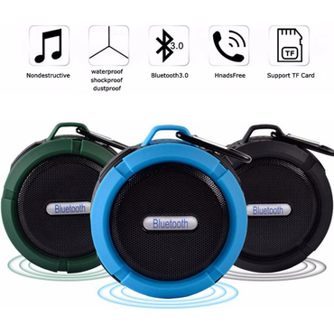 Mini Portable Waterproof Bluetooth Speaker with Suction Cup