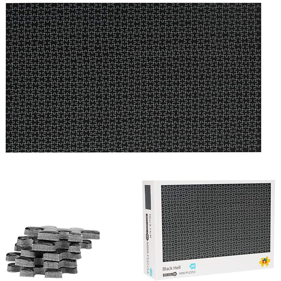 1000 Pieces Black Hell Puzzle for Adults Kids