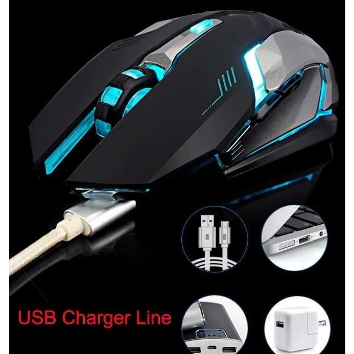 Ninja Dragon Stealth 7 Wireless Silent LED Gaming Mouse