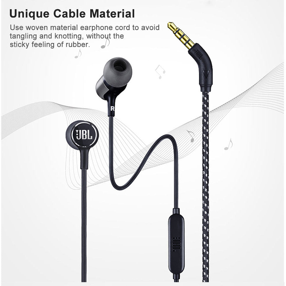JBL LIVE100 3.5mm Wired Earphones Stereo Sound Line Control