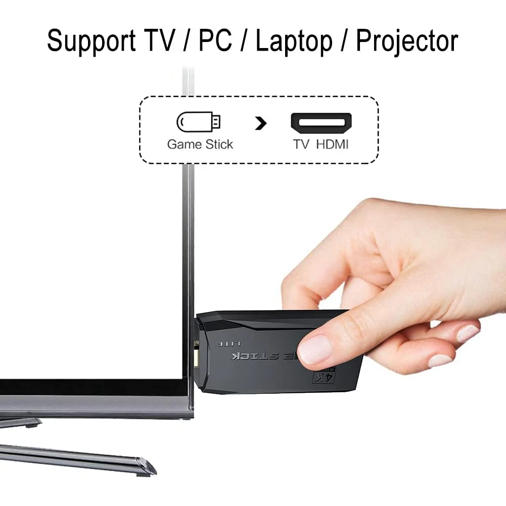 HD 2.4G Double Wireless Gamepad Video Game Console 10000 Games Stick