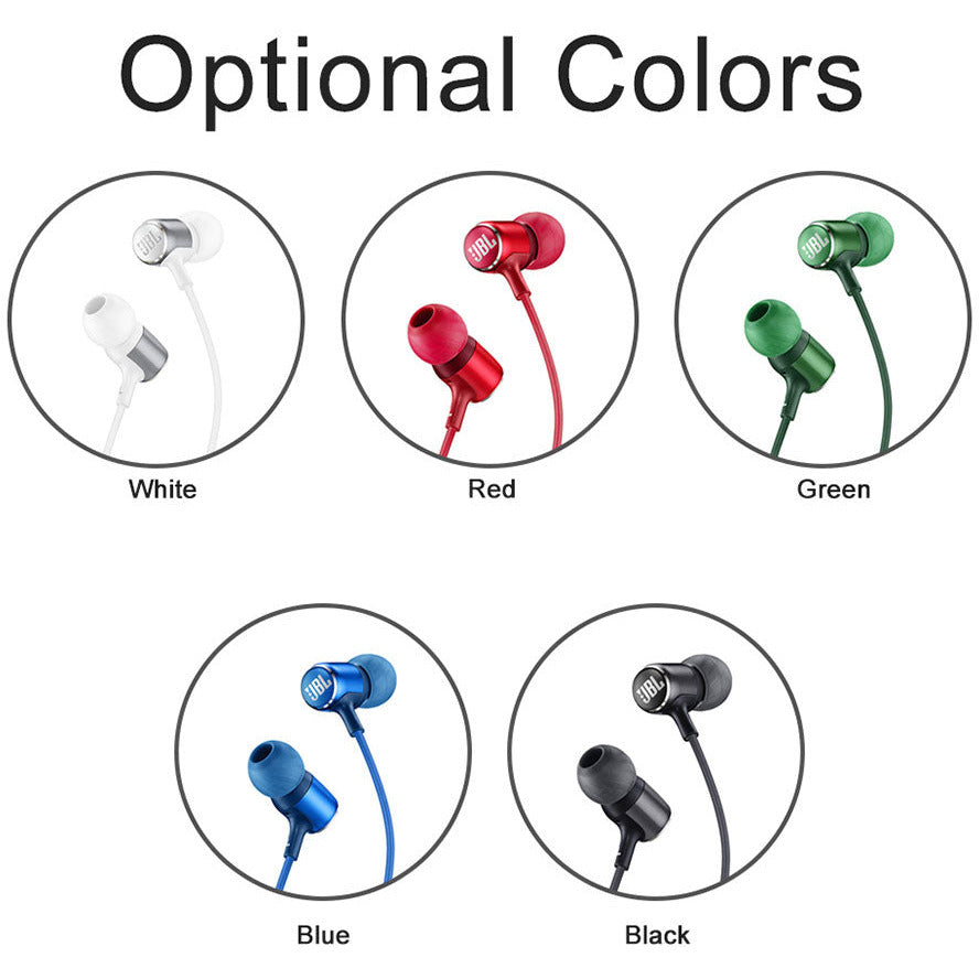 JBL LIVE100 3.5mm Wired Earphones Stereo Sound Line Control