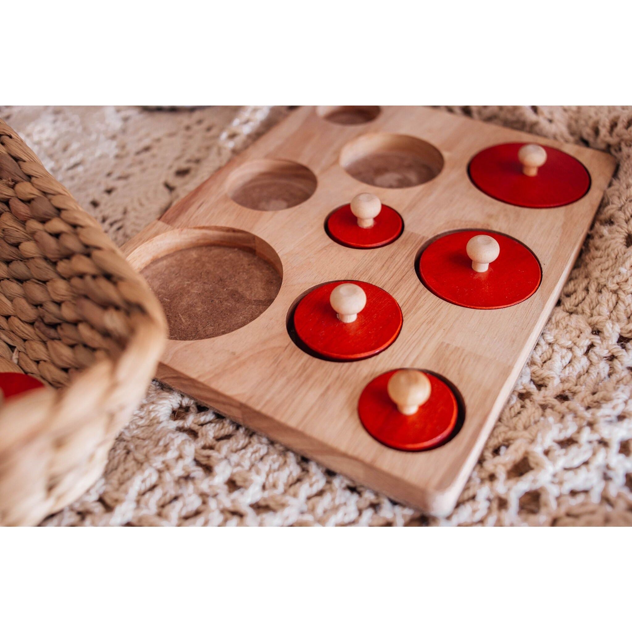 QToys Montessori Size Puzzle Wooden Toy