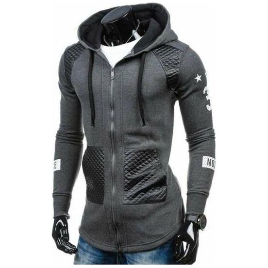Mens Street Style Biker Hoodie