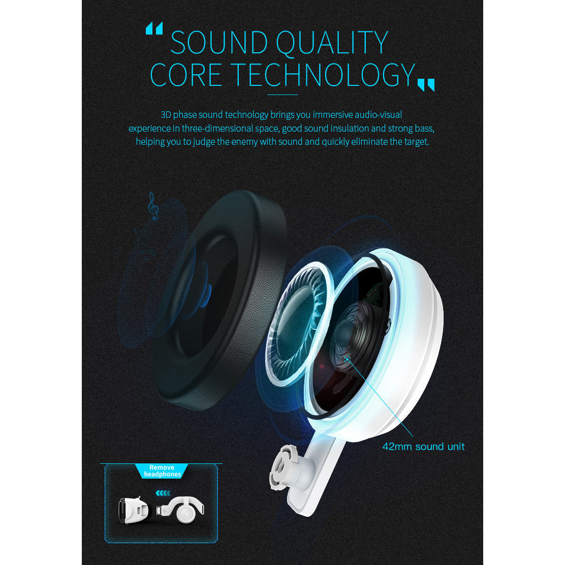 Dragon Magic G6 VR Gaming Stereo 3D Headset