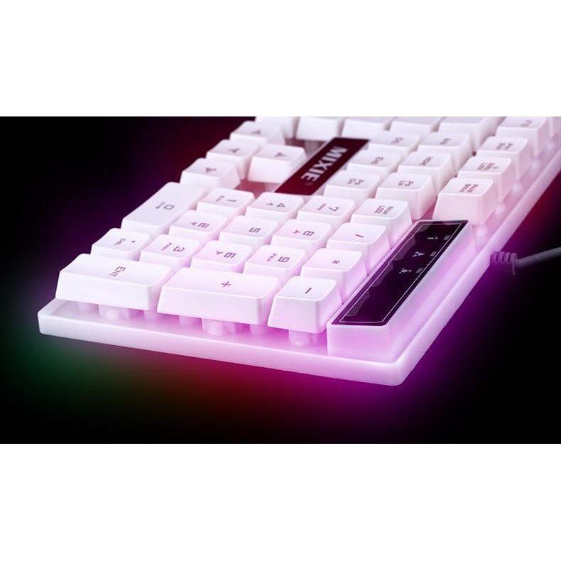 Ninja Dragons White Knight Gaming Keyboard and Mouse Set