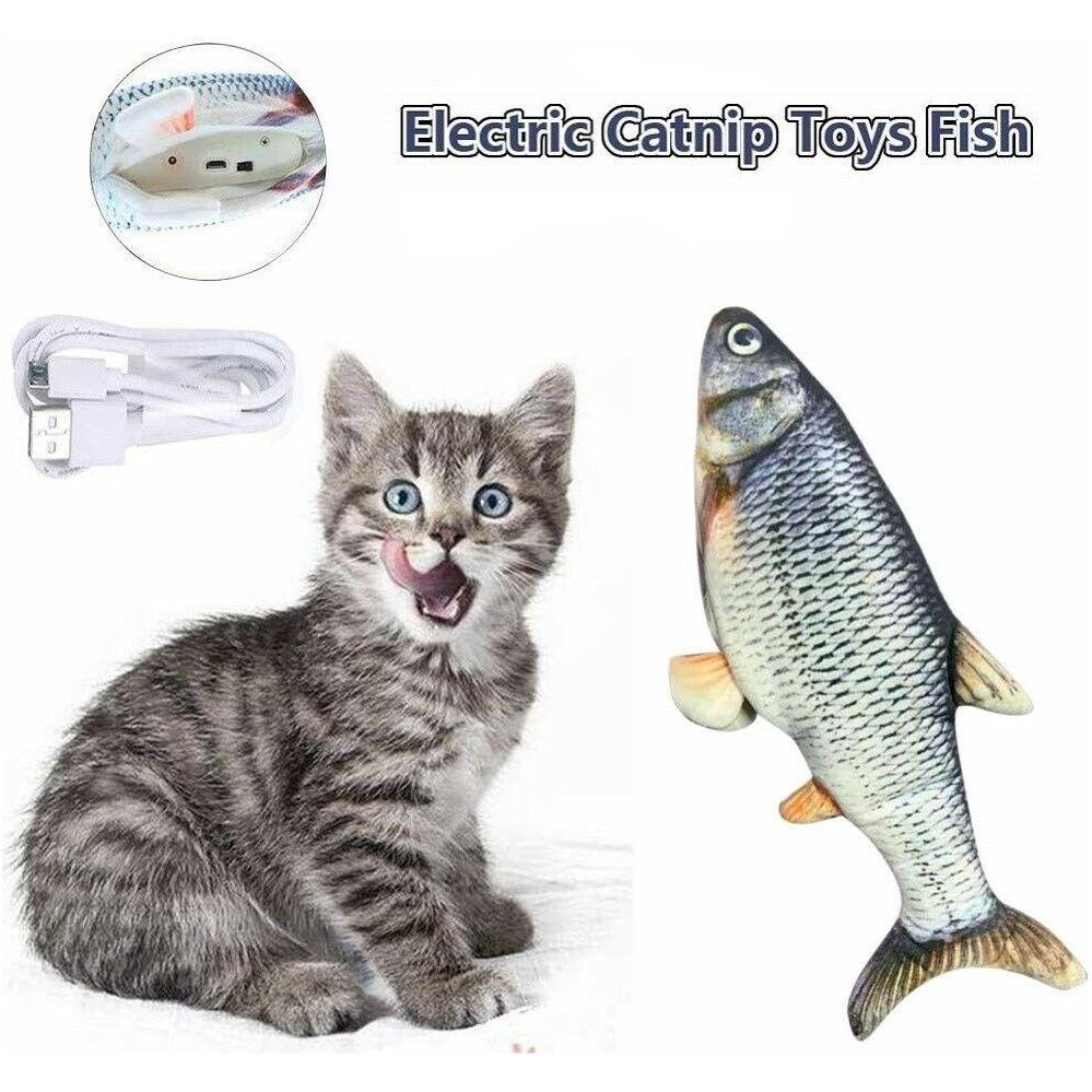 Electronic Pet Cat Toy Electric USB Charging Simulation Fish Toys