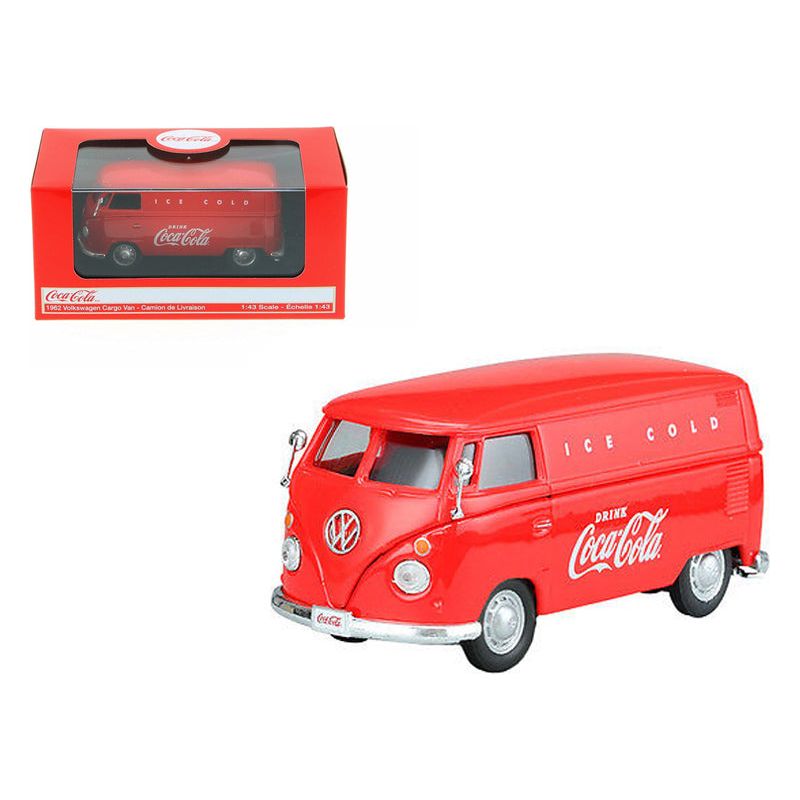 1962 Volkswagen Coca Cola Cargo Van Red 1/43 Diecast Model by