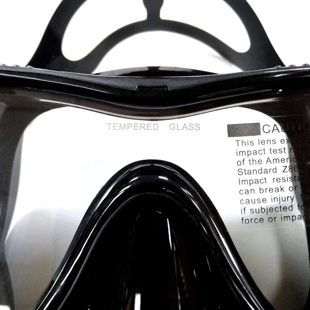 Tempered Glass Diving Mask Set Adult Scuba Anti-Fog Snorkeling Tube