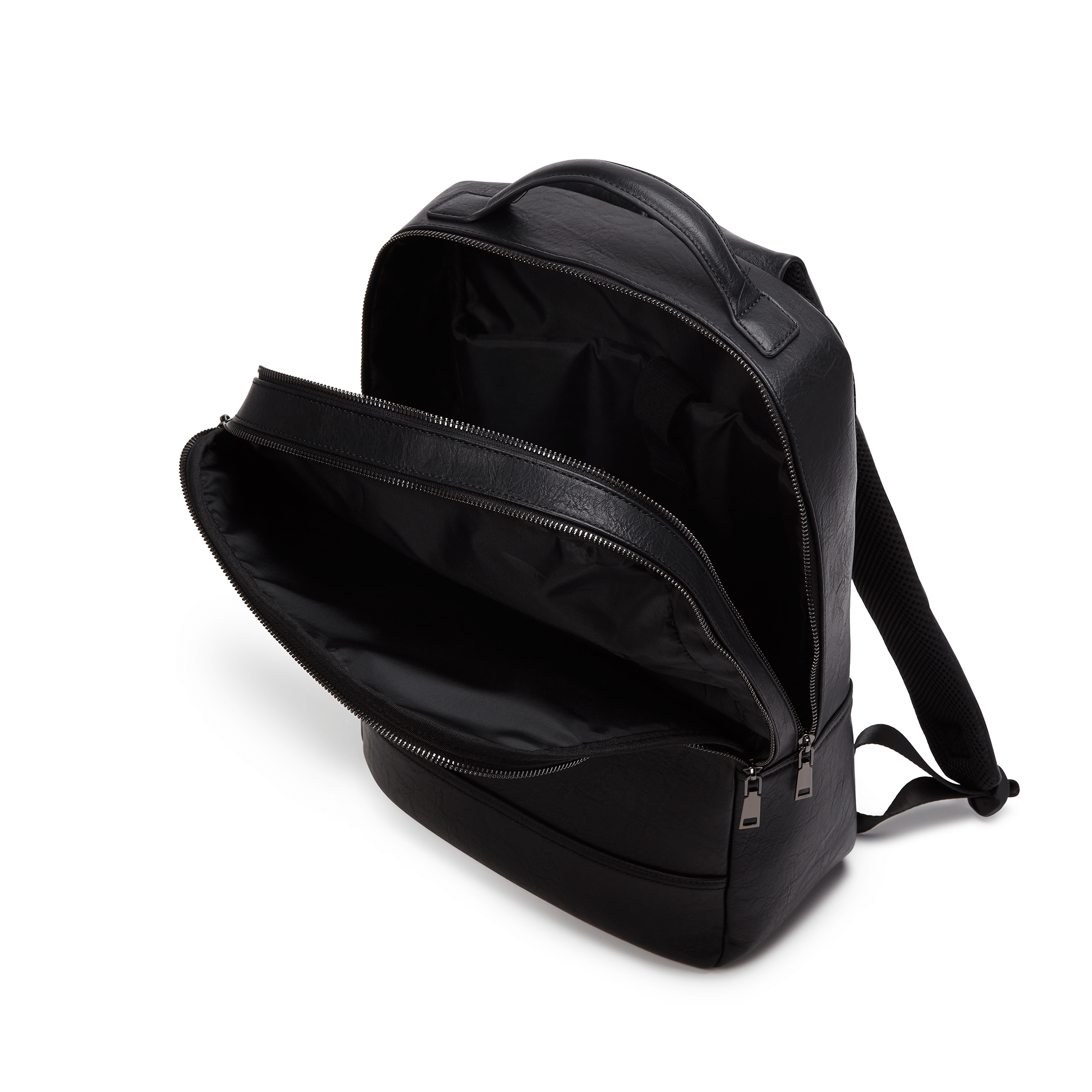 Black - Acacia Unisex Vegan Laptop Backpack